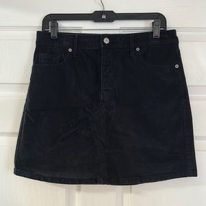 Corduroy mini skirt